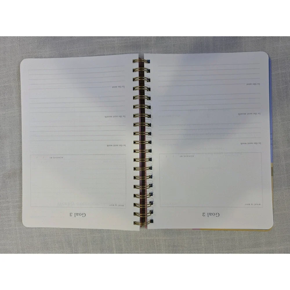 Papier Productivity Planner Undated Daily Goal Tracker MultiColor Hardcover 10x7